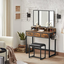 Load image into Gallery viewer, Vasagle Dressing Table With Stool