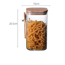 Load image into Gallery viewer, Glass Jar with Wooden Spoon (2000ml)