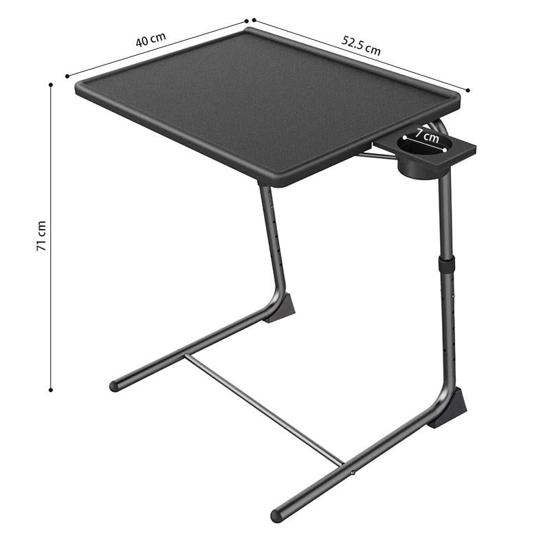 STORFEX Adjustable Folding Table - Black
