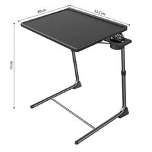 Load image into Gallery viewer, STORFEX Adjustable Folding Table - Black