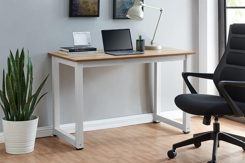 Ovela: Glasgow Study Desk (Walnut/White)