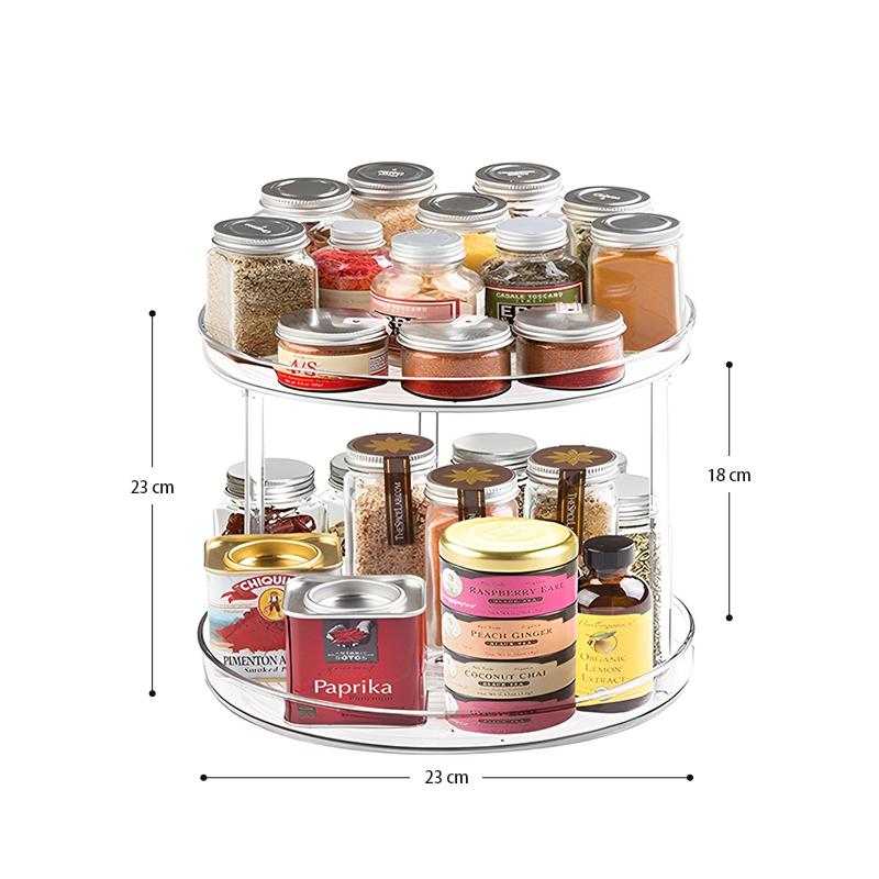 STORFEX 2 Tier Turntable Bathroom Organizer - S