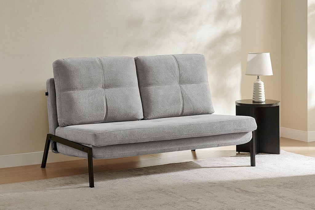 Shangri-La Brad Upholstered Double Sofa Bed (Grey)