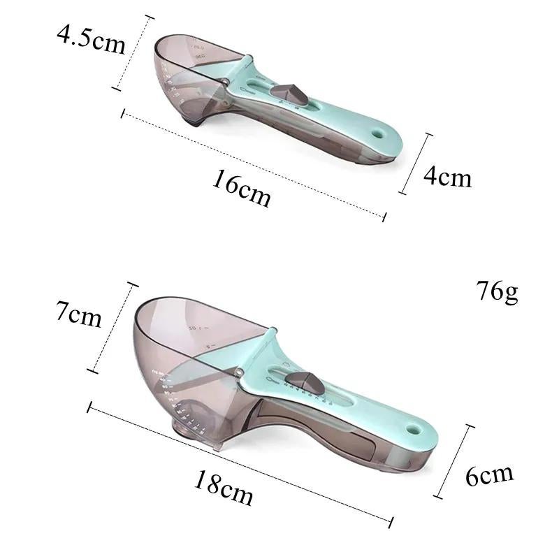 Plastic Adjustable Measuring Spoon Set (Set of 2)