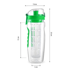 Load image into Gallery viewer, HYPERANGER 960ml Fruit Infuser Water Bottle - Green