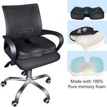 Load image into Gallery viewer, Office Chair Cushion with Memory Foam - Black
