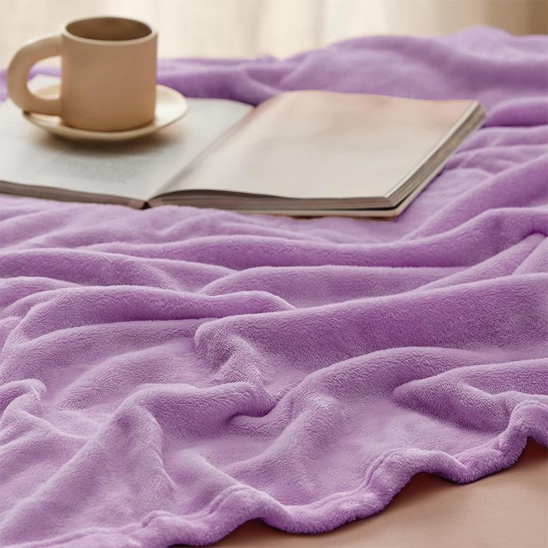 COMFEYA 150x200cm Ultra-Soft Fleece Blanket - Purple
