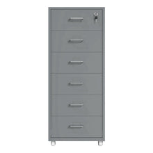 Load image into Gallery viewer, Gorilla Office - Mobile Metal 6 Drawer Cabinet -Grey