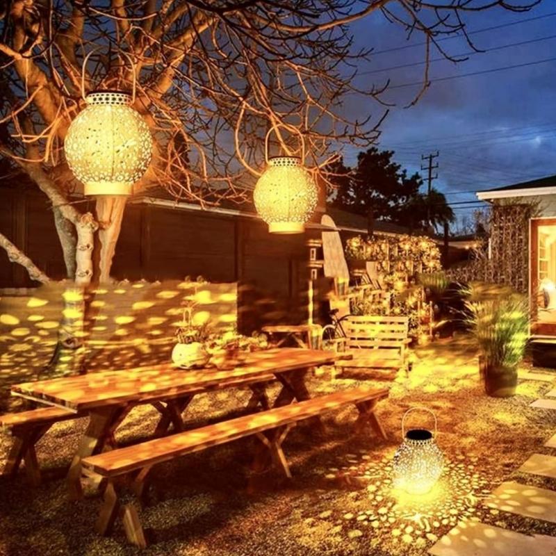 LUMIRO Solar Outdoor Lanterns - 2 Pack