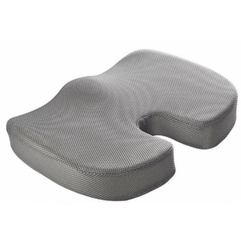 Office Chair Cushion with Memory Foam & Comfort Gel - Grey