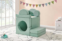 Load image into Gallery viewer, Fraser Country 14 Piece Modular Double Kids Play Sofa - Sage Green