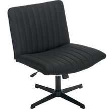 Load image into Gallery viewer, Gorilla Office- Ribbed Faux Linen Office Chair Black
