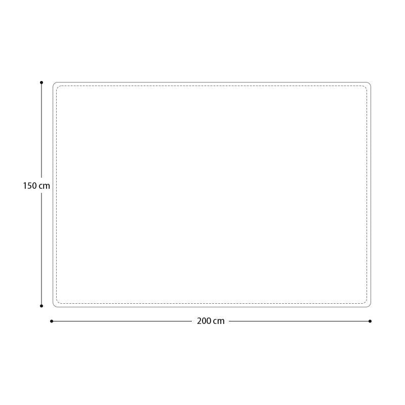 COMFEYA 150x200cm Ultra-Soft Fleece Blanket - Light Grey