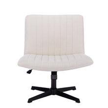 Load image into Gallery viewer, Gorilla Office- Ribbed Faux Linen Office Chair Ivory
