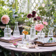 Load image into Gallery viewer, Glass Bud Vase Set (Set of 12)