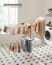 Load image into Gallery viewer, SONGMICS Free-Standing Foldable 2-Level Laundry Drying Rack
