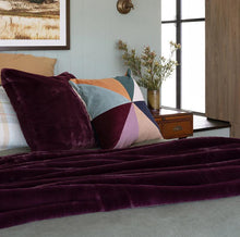 Load image into Gallery viewer, Bambury: Frida Square Cushion - Plum