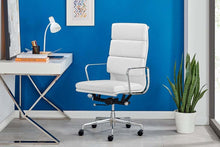Load image into Gallery viewer, Matt Blatt Replica Eames Group Standard Aluminium Padded High Back Office Chair (White)