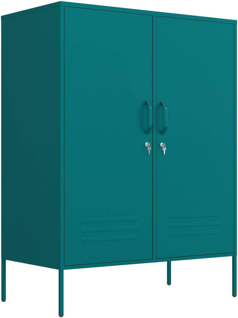 Fraser Country Milan Metal Side Cabinet - Teal