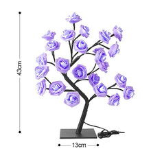 Load image into Gallery viewer, LUMIRO LED Rose Tree Lamp - Purple