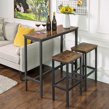 Load image into Gallery viewer, Vasagle Narrow Rectangular Bar Table - Rustic Brown
