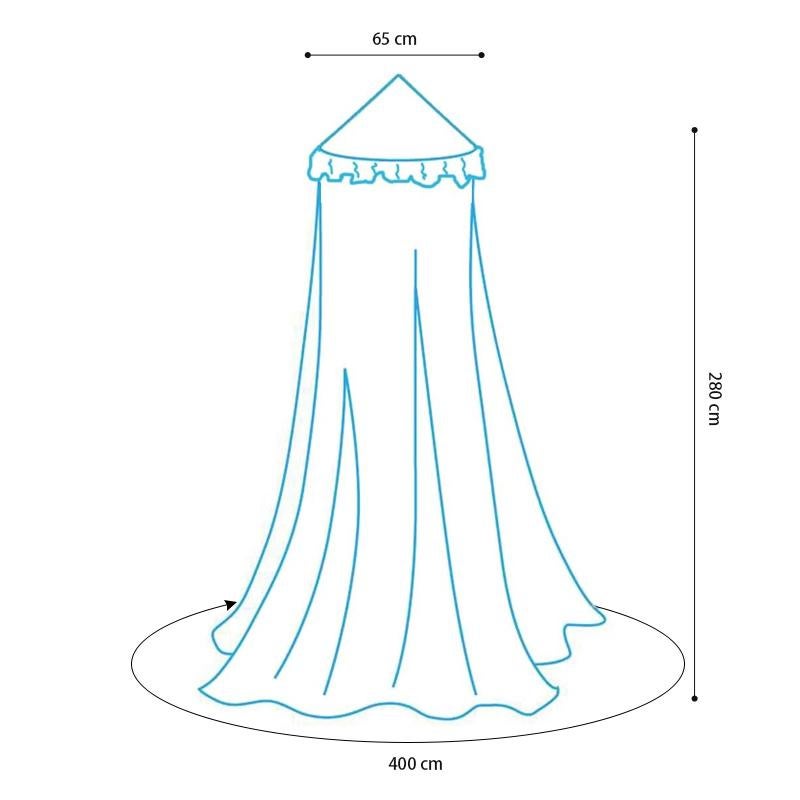 COMFEYA Children's Bed Canopy Dome - Pink