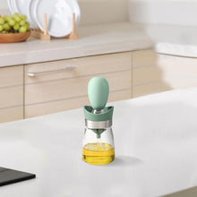 Load image into Gallery viewer, OZZYCOOK 2 Pack 2-in-1 Glass Olive Oil Bottle and Brush - Green
