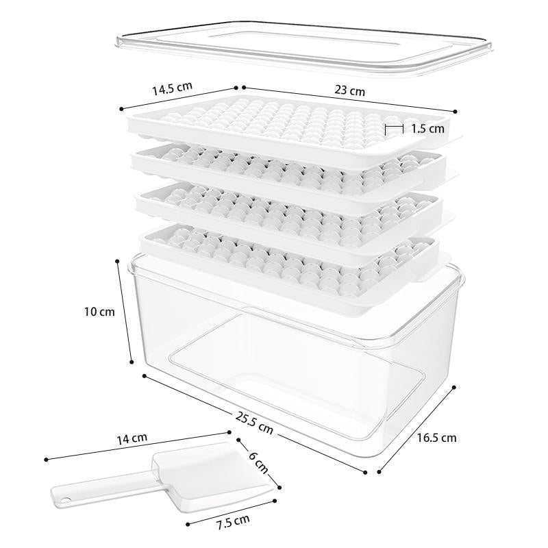OZZYCOOK 104 x 4PCS Round Ice Cube - White