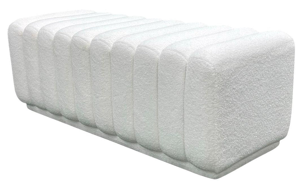 Fraser Country Boucle Bench - White