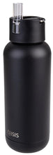 Load image into Gallery viewer, Oasis: Stainless Steel Ceramic MODA Triple Wall Insulated Drink Bottle - Black (1L)
