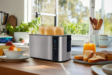 Load image into Gallery viewer, Kogan 4 Slice Long Slot Stainless Steel Toaster