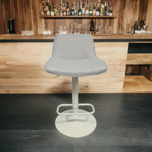 Load image into Gallery viewer, Fraser Country Set of 2 Adjustable Swivel Fabric Bar Stool - White/Cream