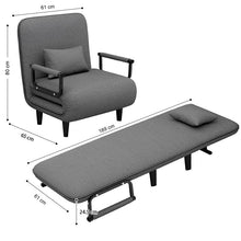 Load image into Gallery viewer, COMFEYA Folding Chair Bed