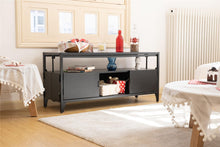 Load image into Gallery viewer, Fraser Country Metal Faster Setup Foldable Double Door TV Cabinet - Black