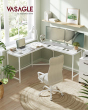 Load image into Gallery viewer, Vasagle L-Shaped Computer Desk - White
