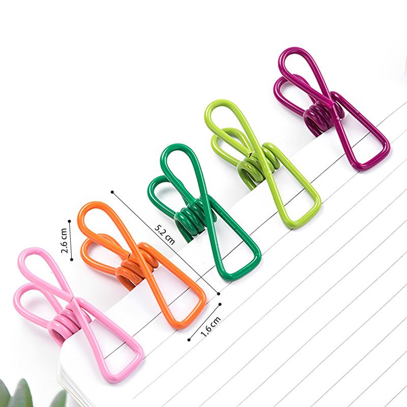 STORFEX 50 Pieces Multicoloured Clips