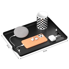 Load image into Gallery viewer, STORFEX 2 Pack Bed Side Table Tray Organizer - Black