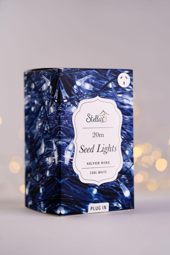 Stellar: 200 LED Seed String Light - Silver - Stellar Haus