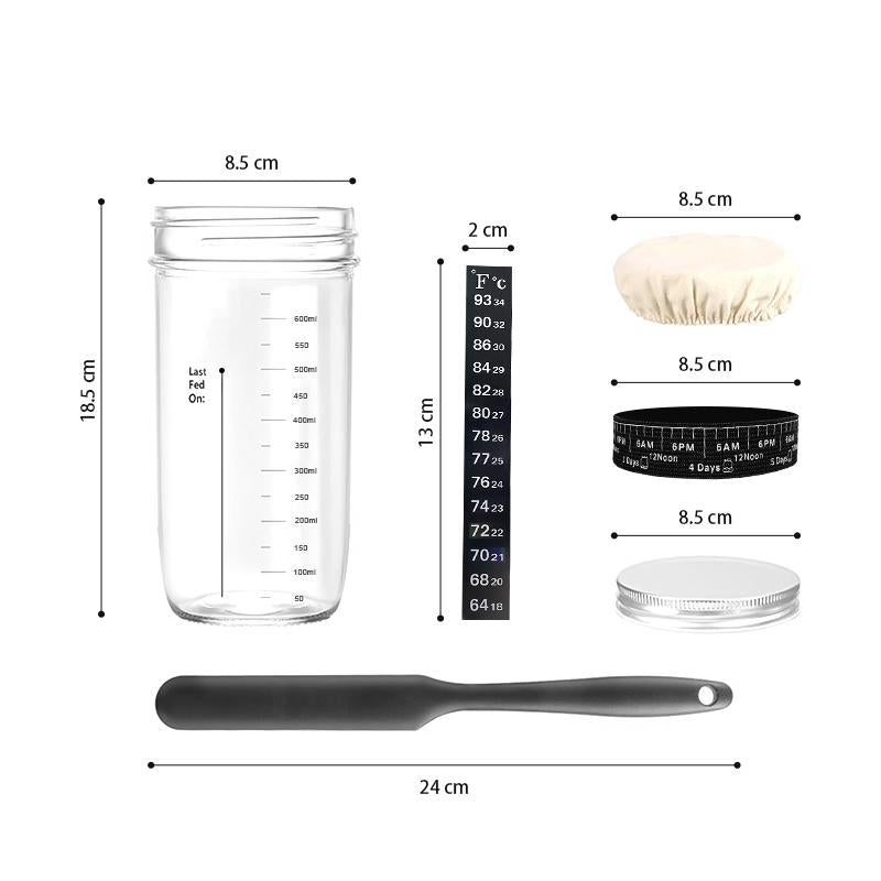 OZZYCOOK 2 Pack Sourdough Starter Kit