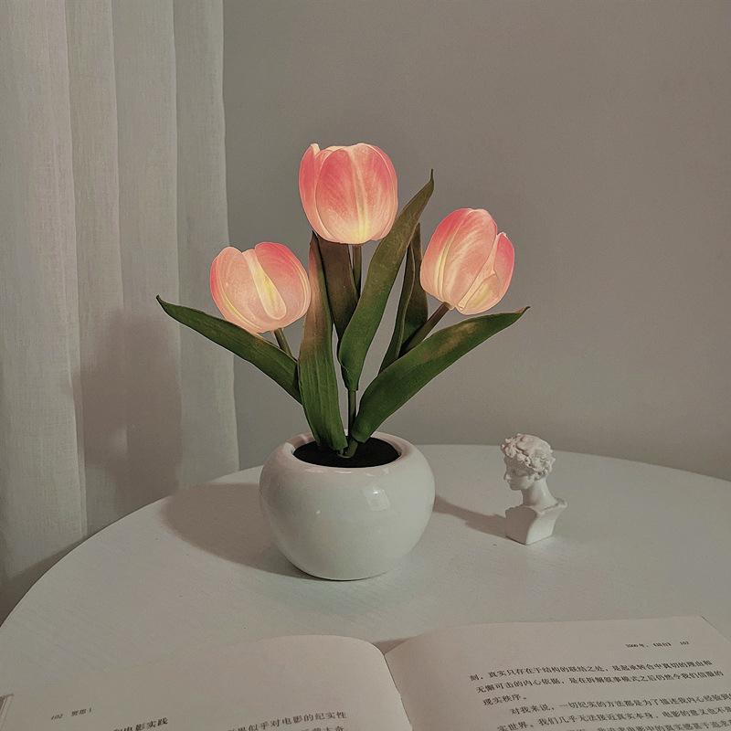 LUMIRO Tulip Night Light - Pink
