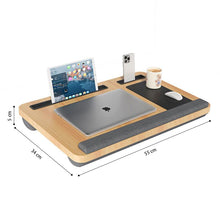 Load image into Gallery viewer, COMFEYA Lap Desk with Built-in Mouse Pad &amp; Wrist Support - Wood