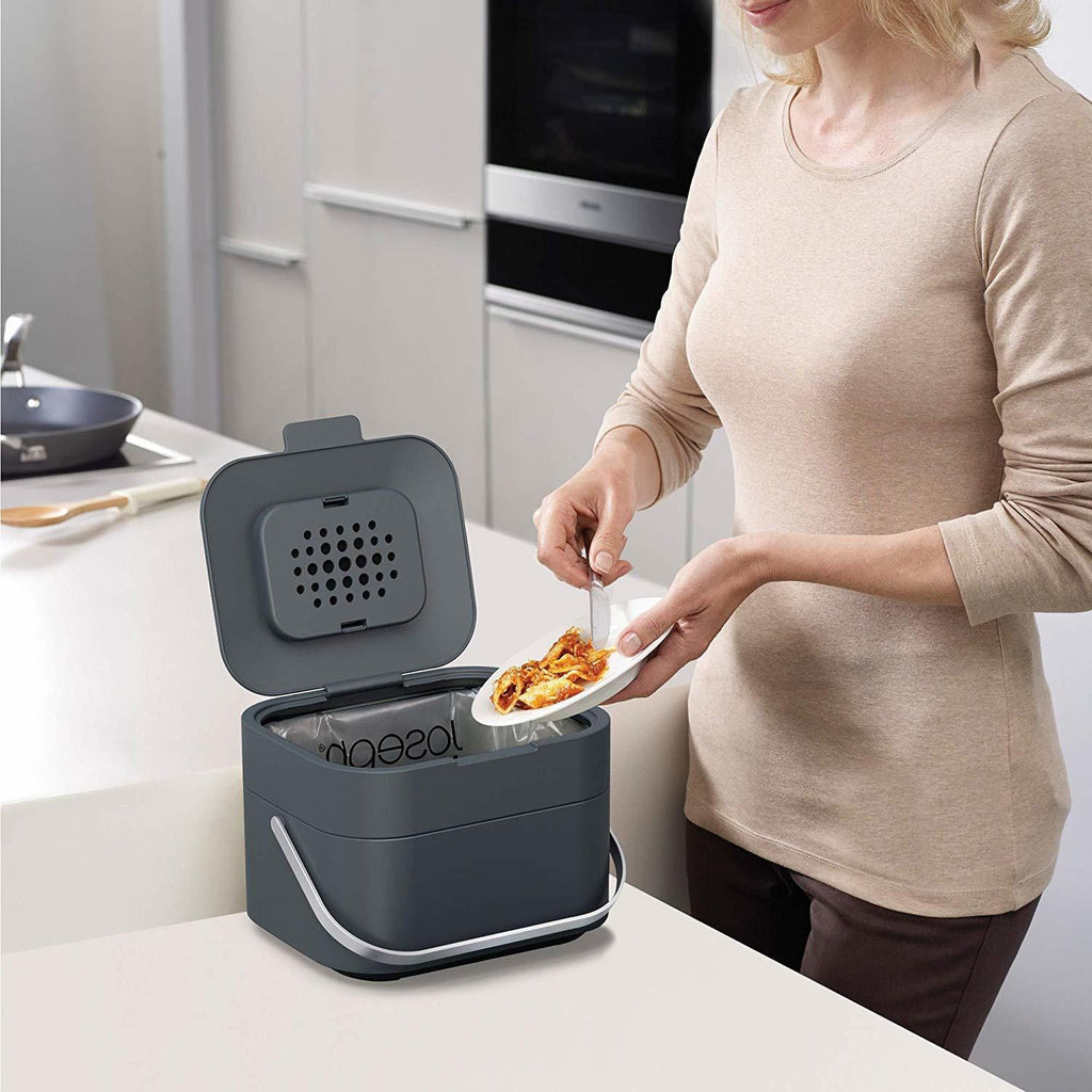 Joseph Joseph: Stack 4 Graphite Benchtop Compost Caddy