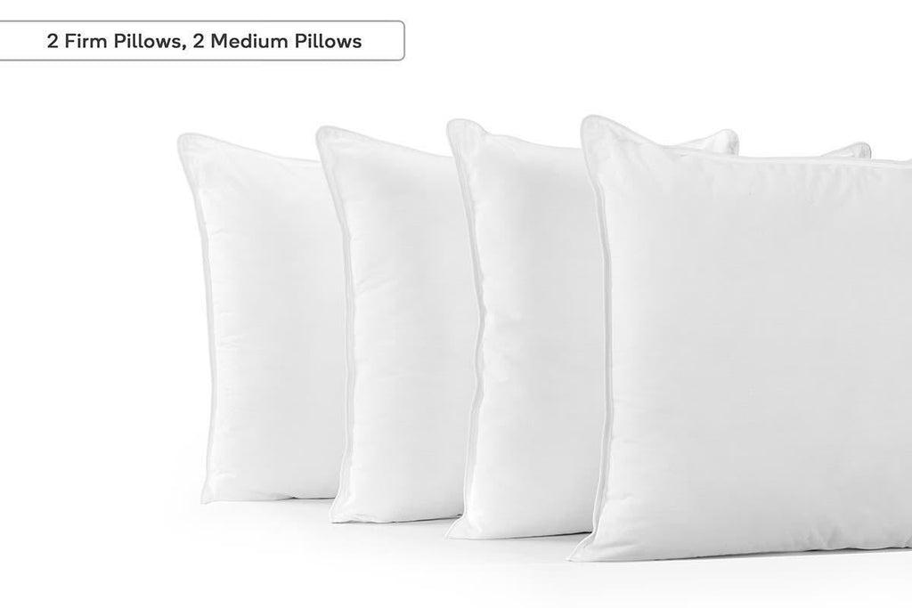 Ovela Hotel Quality Deluxe Bounce Fibre Pillows (Set of 4)