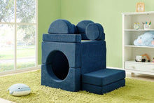 Load image into Gallery viewer, Fraser Country 14 Piece Modular Double Kids Play Sofa - Blue