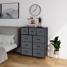Load image into Gallery viewer, Ovela 9 Drawer Storage Chest - Dark Grey