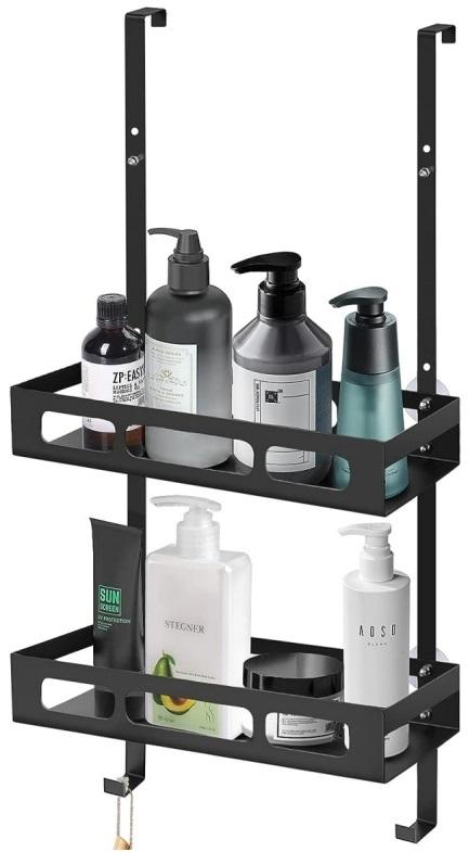 STORFEX Hanging Bathroom Storage Rack - Black
