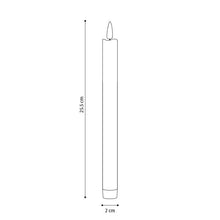 Load image into Gallery viewer, LUMIRO 6-Pack LED Flameless Ivory Taper Candles - White