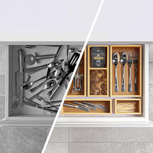 Load image into Gallery viewer, STORFEX 5-Piece Multi-Purpose Bamboo Storage Organizers