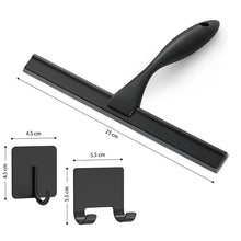 Load image into Gallery viewer, CLEANFOK Stainless Steel Shower Wiper - Black