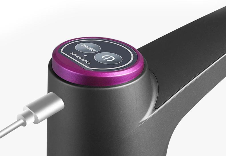 Water Dispenser - USB Water Pump for Bottled Drinking Water (Grey)